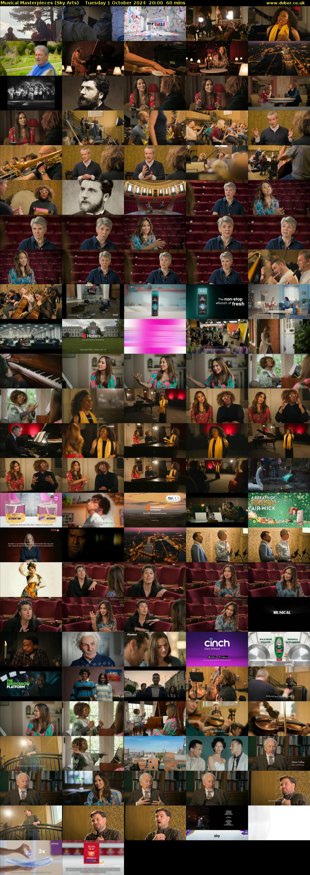 Musical Masterpieces (Sky Arts) Tuesday 1 October 2024 20:00 - 21:00