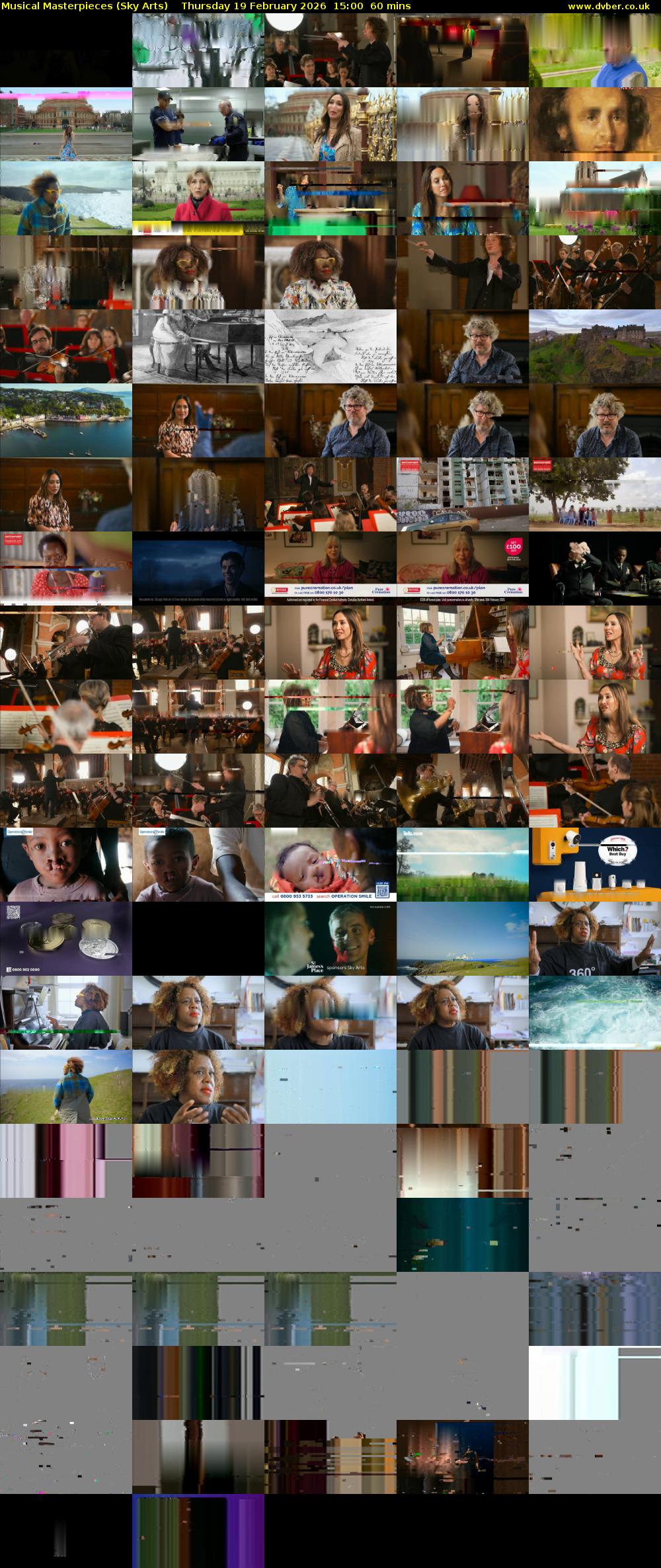 Musical Masterpieces (Sky Arts) Thursday 19 February 2026 15:00 - 16:00