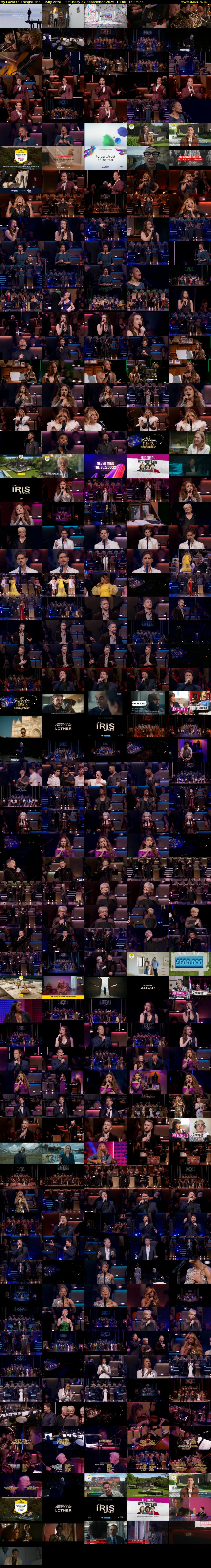 My Favorite Things: The... (Sky Arts) Saturday 27 September 2025 13:00 - 15:40