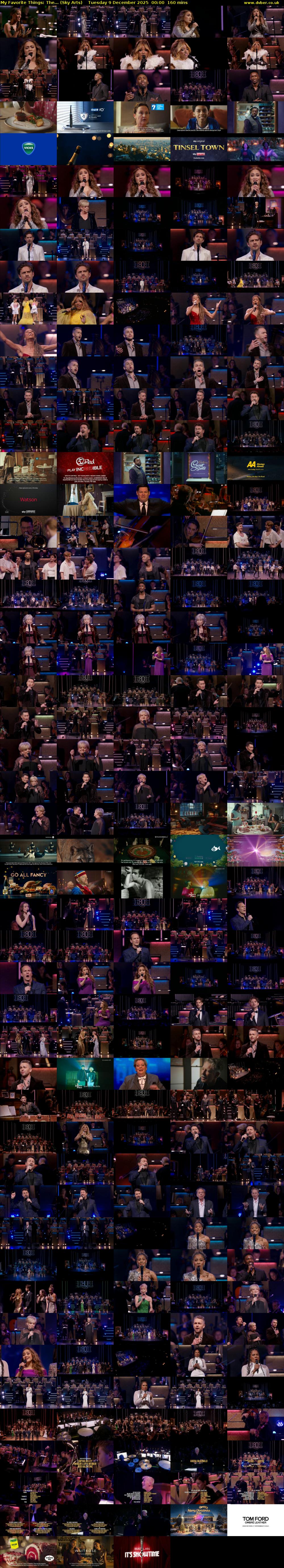 My Favorite Things: The... (Sky Arts) Tuesday 9 December 2025 00:00 - 02:40