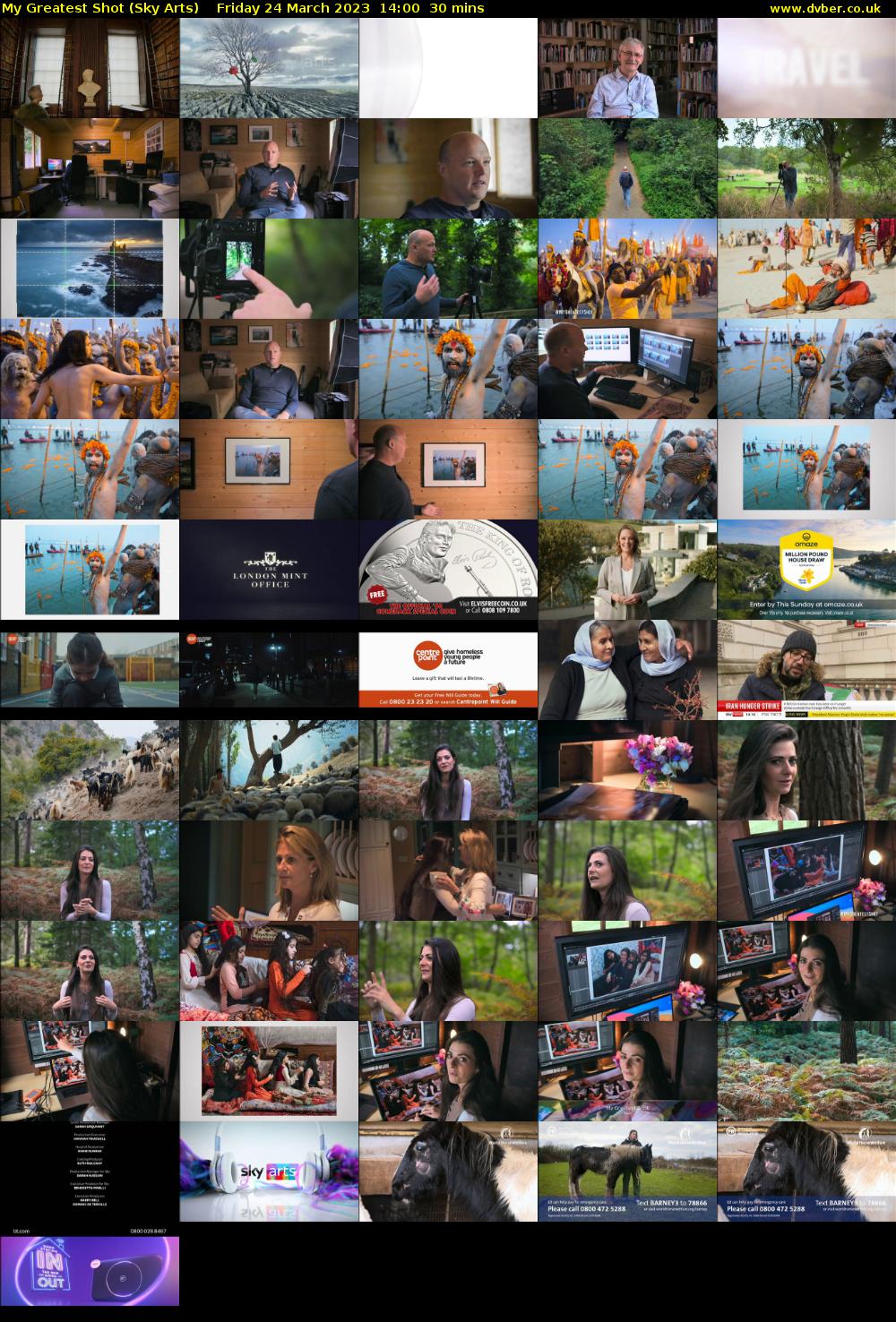 My Greatest Shot (Sky Arts) Friday 24 March 2023 14:00 - 14:30