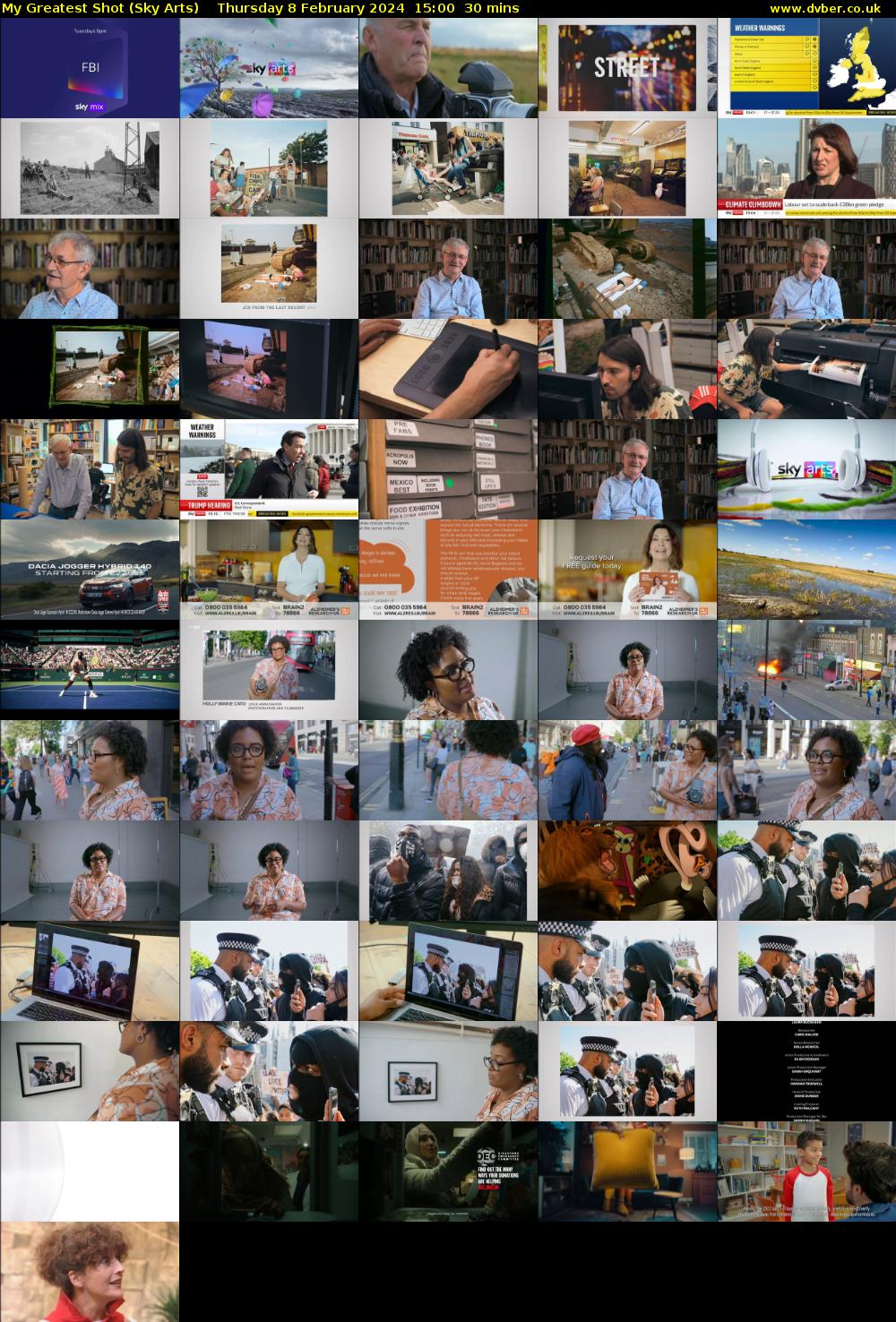 My Greatest Shot (Sky Arts) Thursday 8 February 2024 15:00 - 15:30