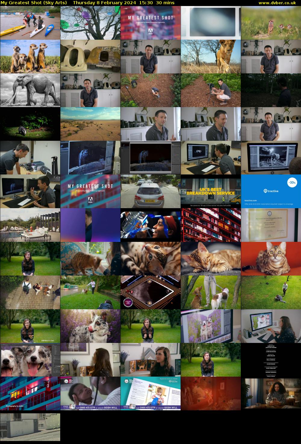 My Greatest Shot (Sky Arts) Thursday 8 February 2024 15:30 - 16:00