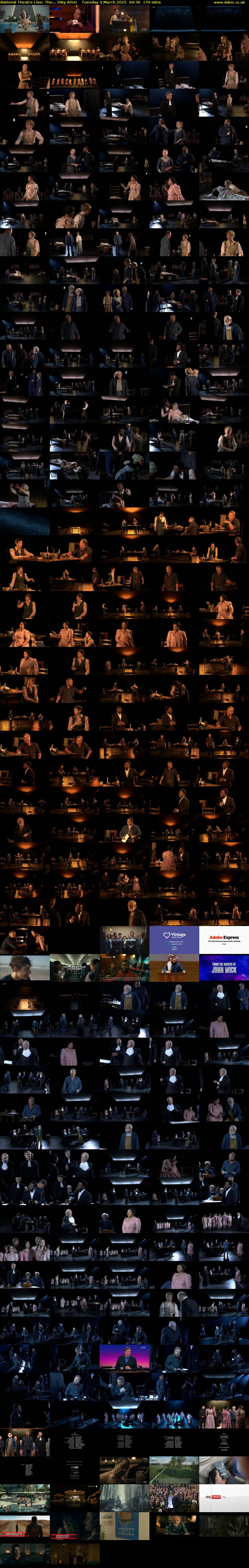 National Theatre Live: The... (Sky Arts) Tuesday 4 March 2025 00:30 - 03:20