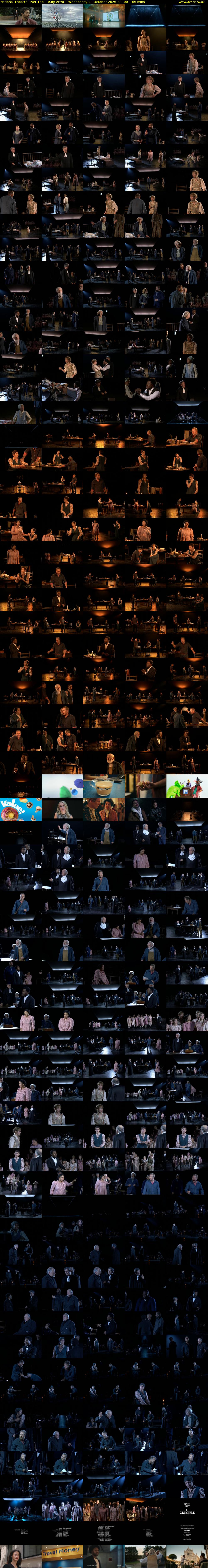 National Theatre Live: The... (Sky Arts) Wednesday 29 October 2025 03:00 - 05:45