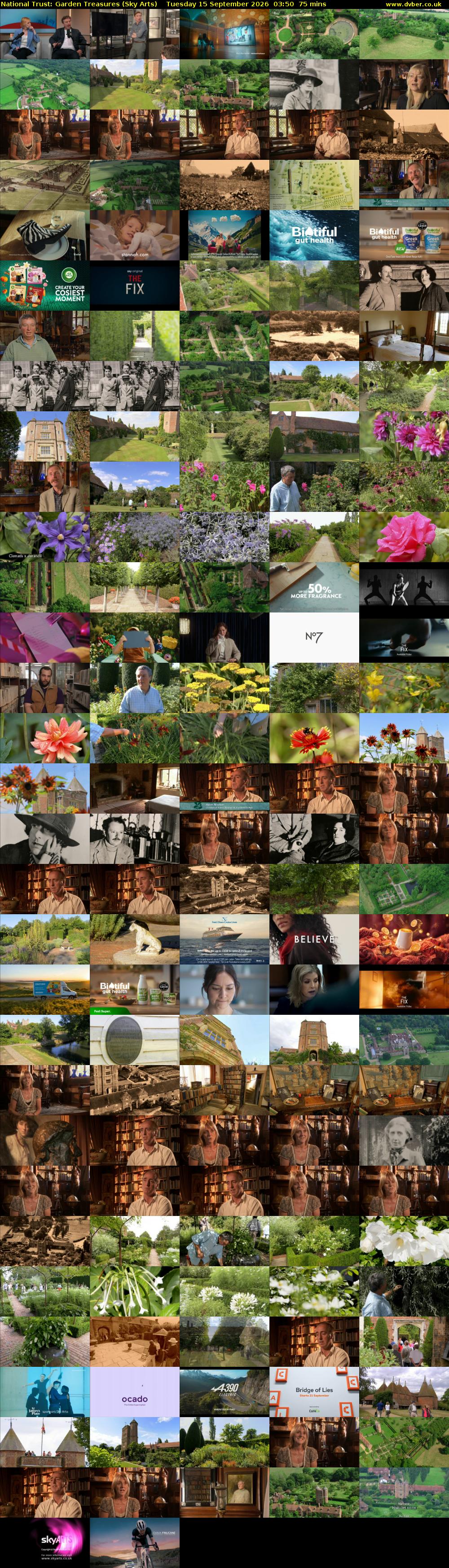 National Trust: Garden Treasures (Sky Arts) Tuesday 15 September 2026 03:50 - 05:05