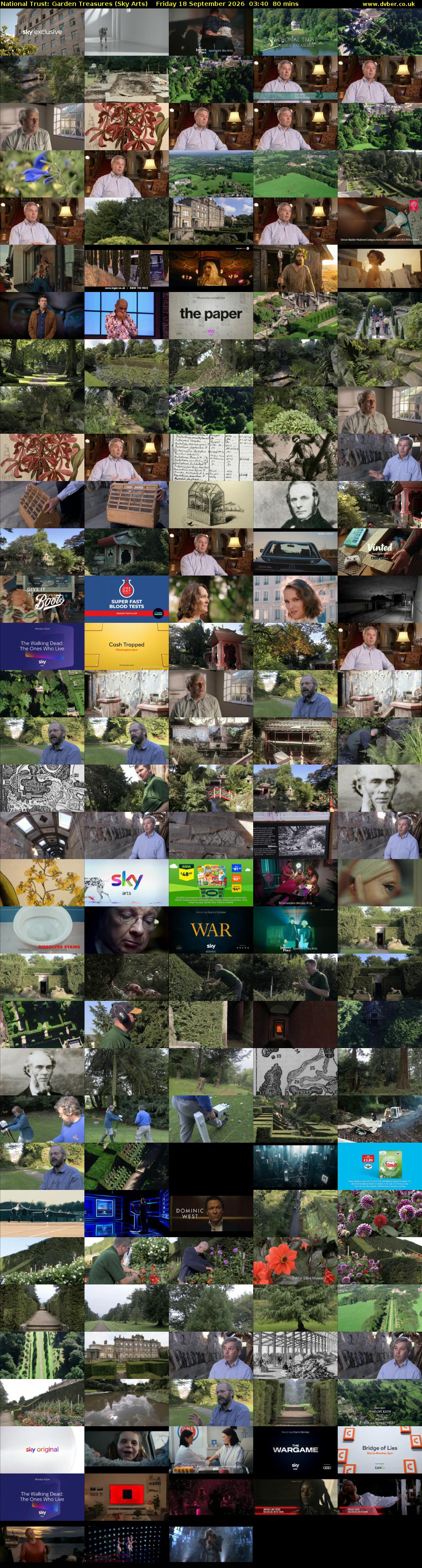 National Trust: Garden Treasures (Sky Arts) Friday 18 September 2026 03:40 - 05:00