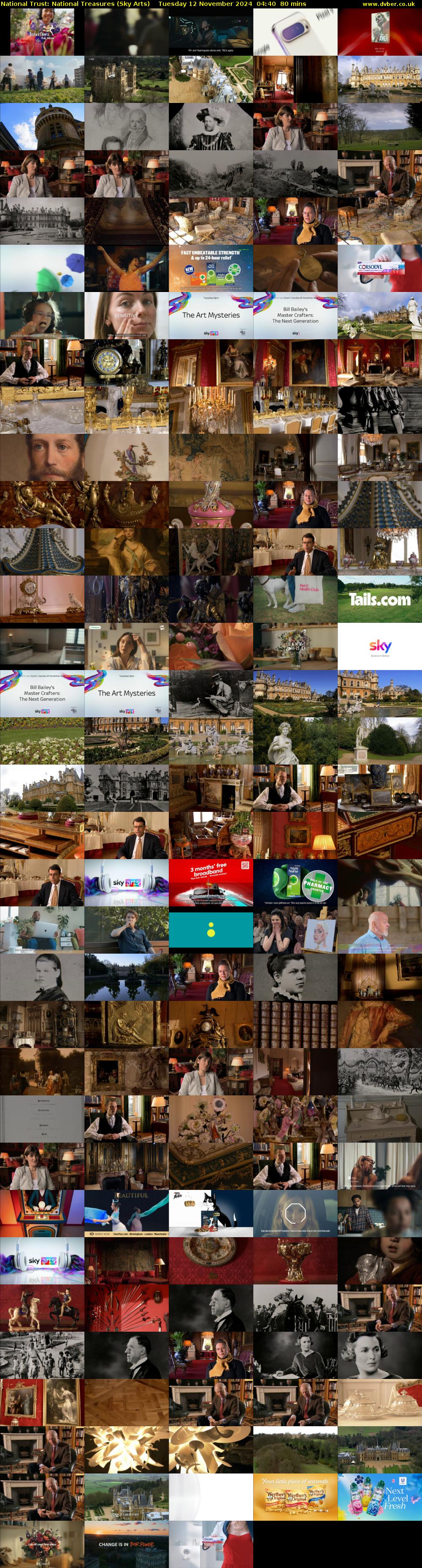 National Trust: National Treasures (Sky Arts) Tuesday 12 November 2024 04:40 - 06:00