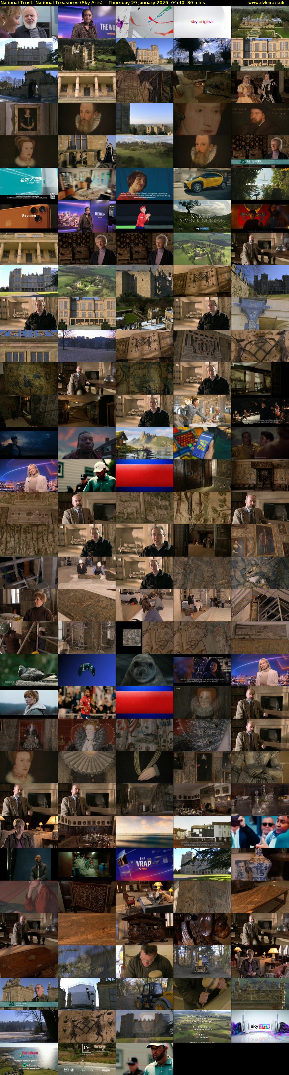 National Trust: National Treasures (Sky Arts) Thursday 29 January 2026 04:40 - 06:00