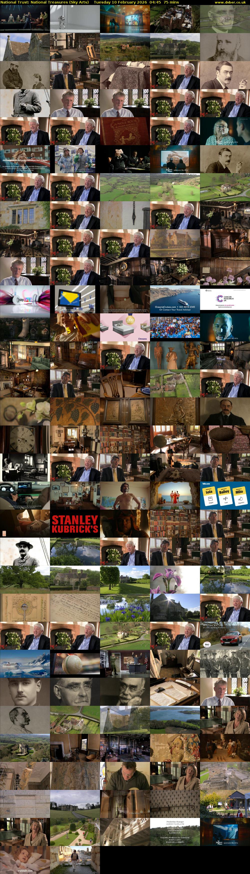 National Trust: National Treasures (Sky Arts) Tuesday 10 February 2026 04:45 - 06:00