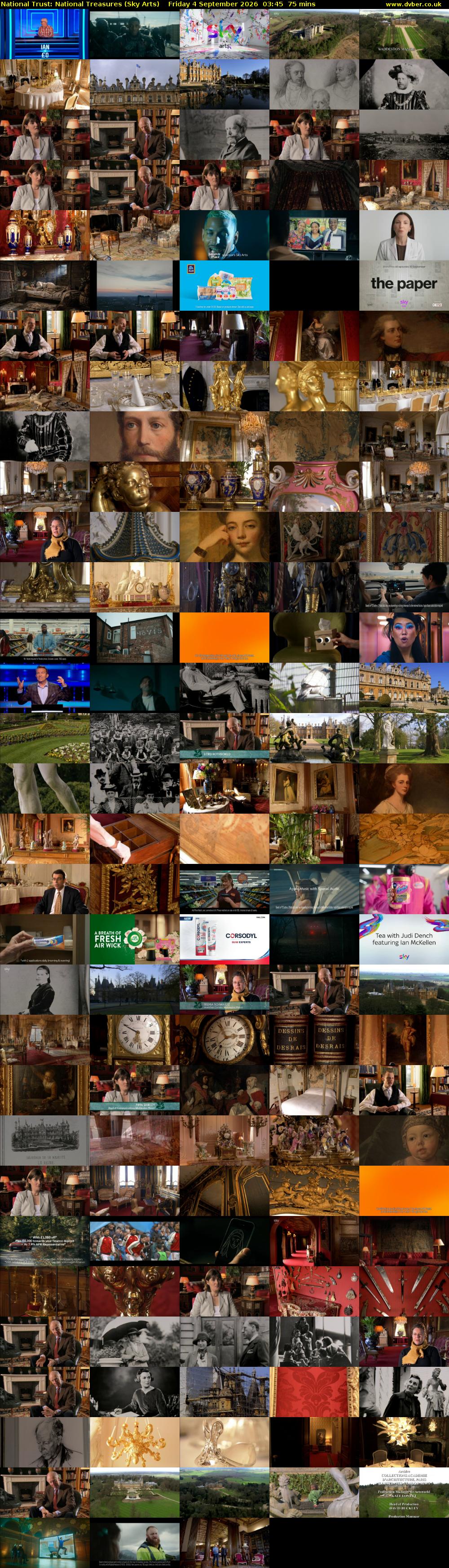 National Trust: National Treasures (Sky Arts) Friday 4 September 2026 03:45 - 05:00