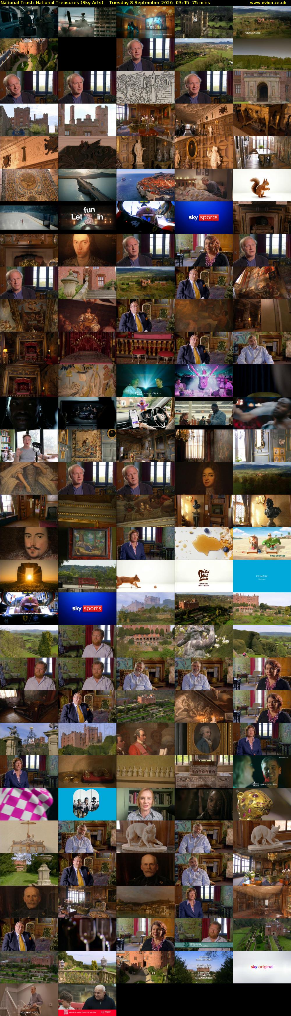 National Trust: National Treasures (Sky Arts) Tuesday 8 September 2026 03:45 - 05:00