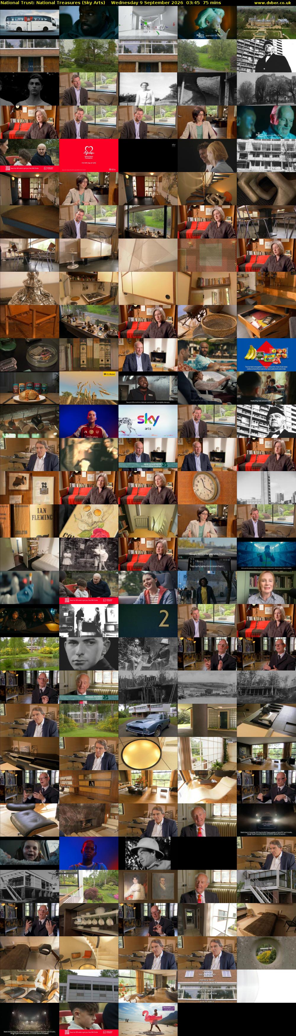 National Trust: National Treasures (Sky Arts) Wednesday 9 September 2026 03:45 - 05:00