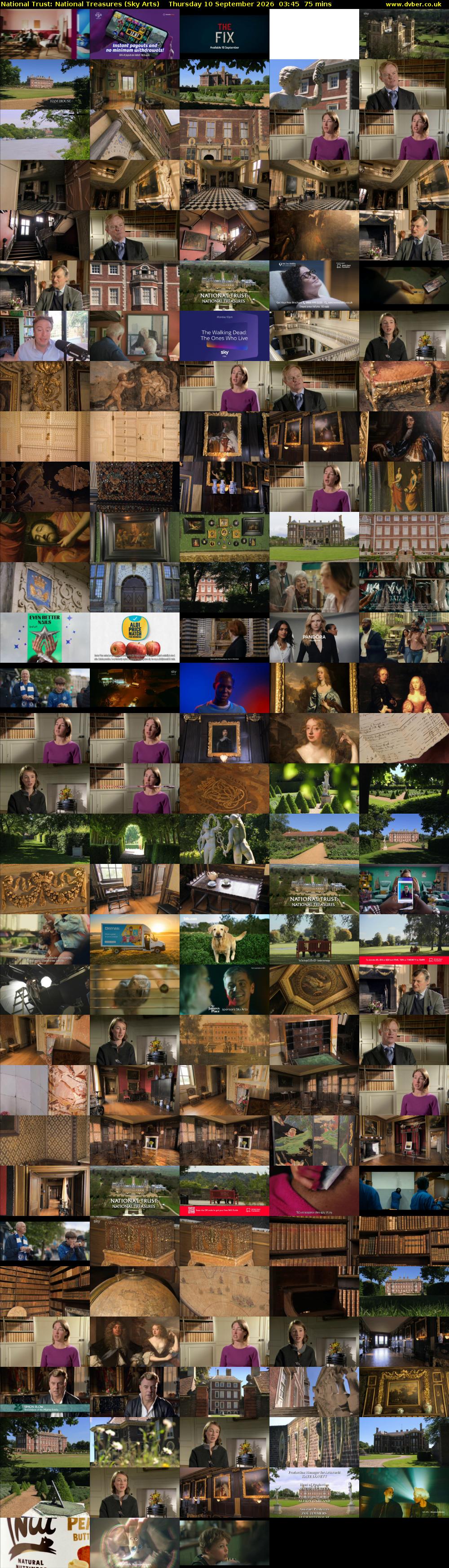 National Trust: National Treasures (Sky Arts) Thursday 10 September 2026 03:45 - 05:00