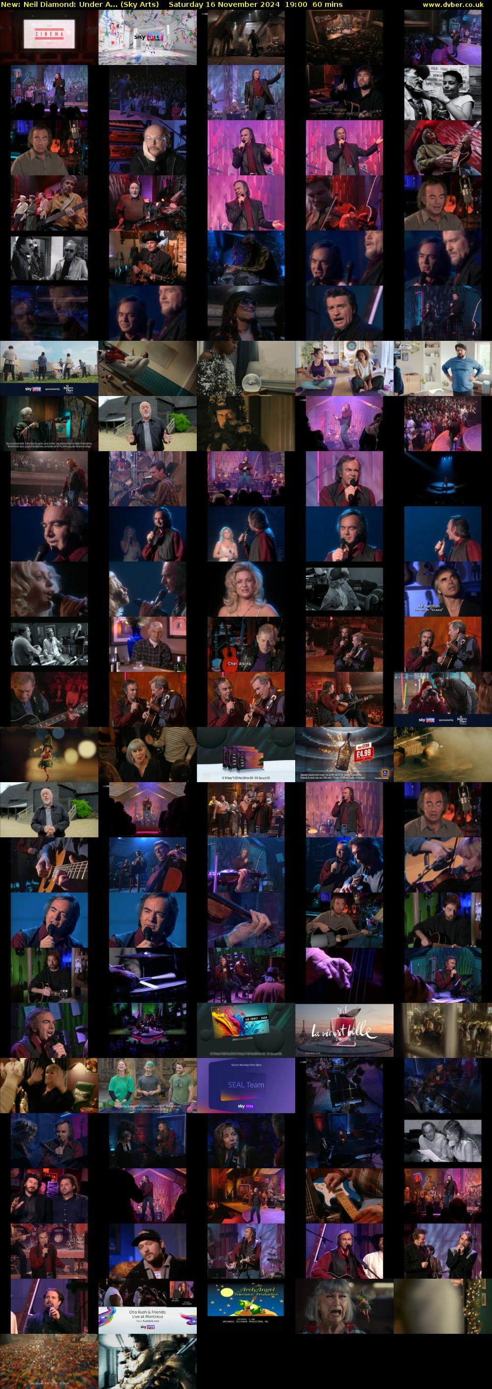Neil Diamond: Under A... (Sky Arts) Saturday 16 November 2024 19:00 - 20:00