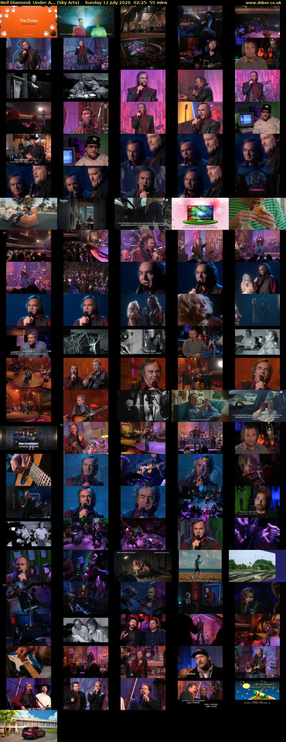 Neil Diamond: Under A... (Sky Arts) Sunday 12 July 2026 02:25 - 03:20