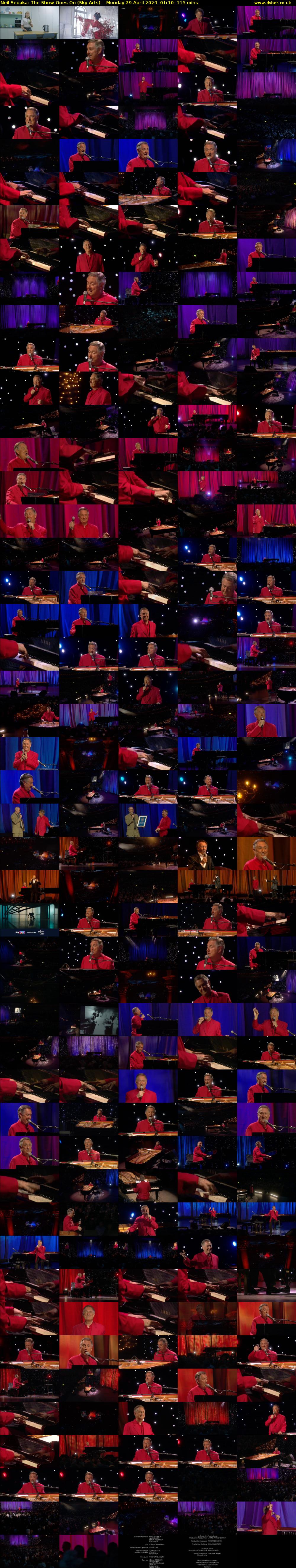 Neil Sedaka: The Show Goes On (Sky Arts) Monday 29 April 2024 01:10 - 03:05