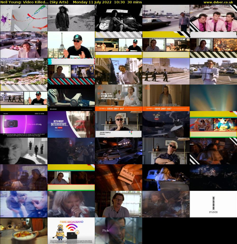 Neil Young: Video Killed... (Sky Arts) Monday 11 July 2022 10:30 - 11:00