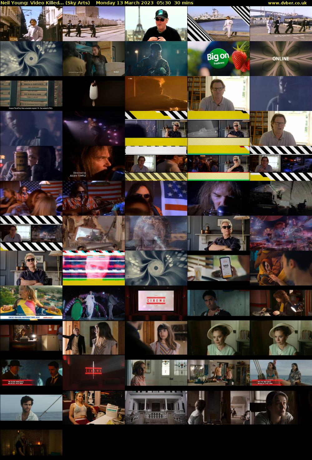 Neil Young: Video Killed... (Sky Arts) Monday 13 March 2023 05:30 - 06:00
