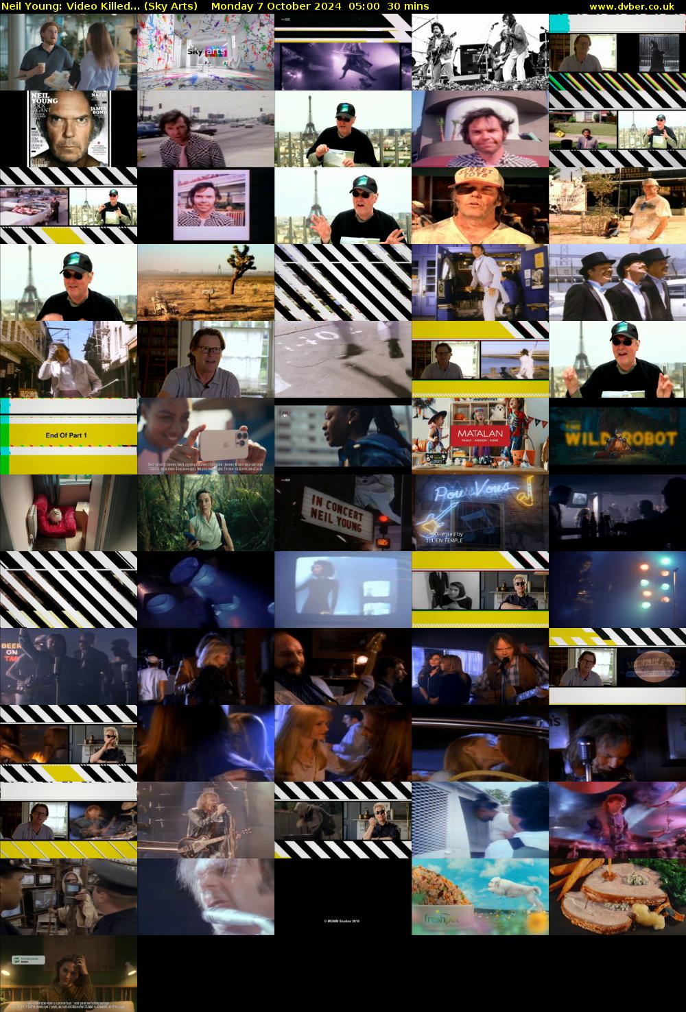 Neil Young: Video Killed... (Sky Arts) Monday 7 October 2024 05:00 - 05:30