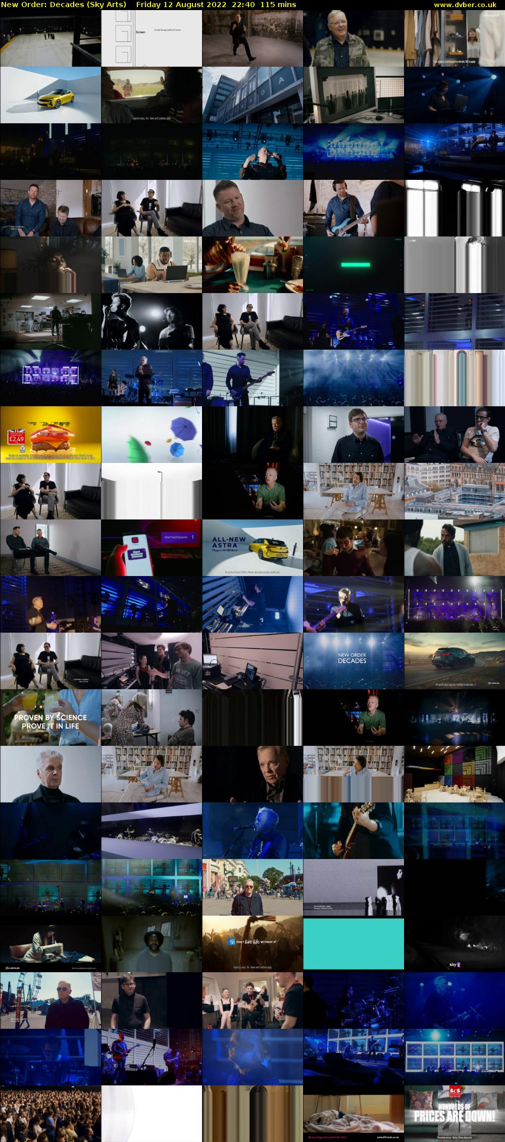 New Order: Decades (Sky Arts) Friday 12 August 2022 22:40 - 00:35
