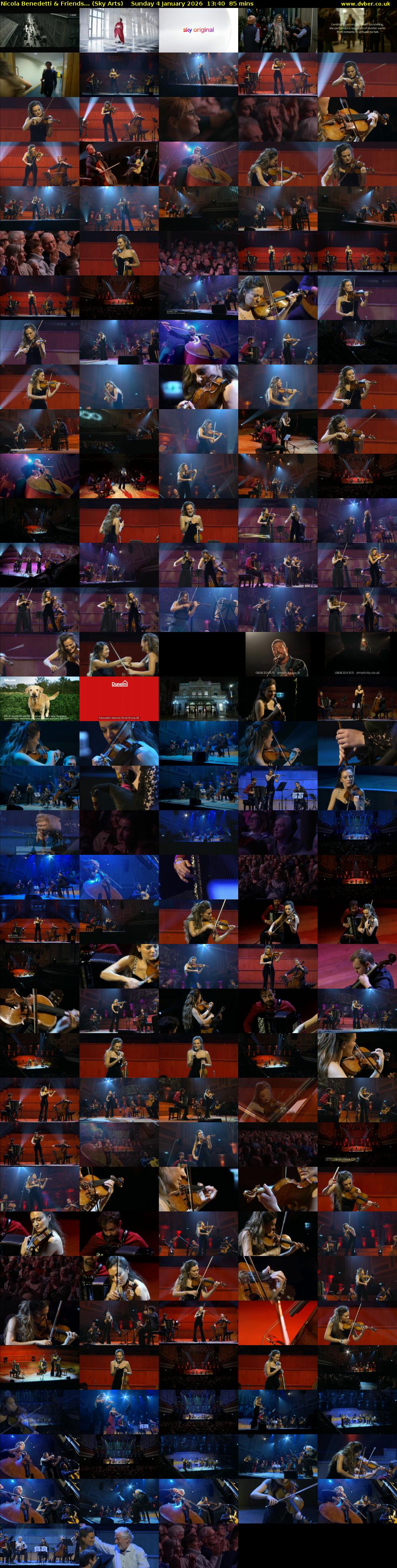 Nicola Benedetti & Friends... (Sky Arts) Sunday 4 January 2026 13:40 - 15:05