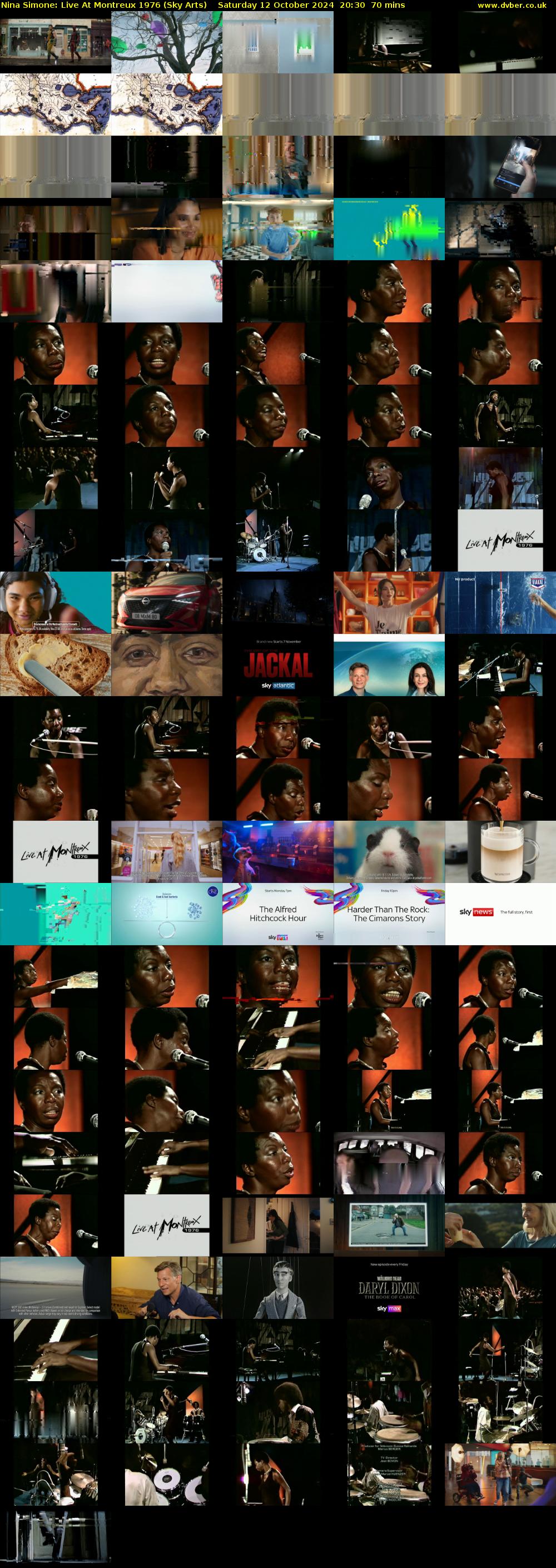 Nina Simone: Live At Montreux 1976 (Sky Arts) Saturday 12 October 2024 20:30 - 21:40