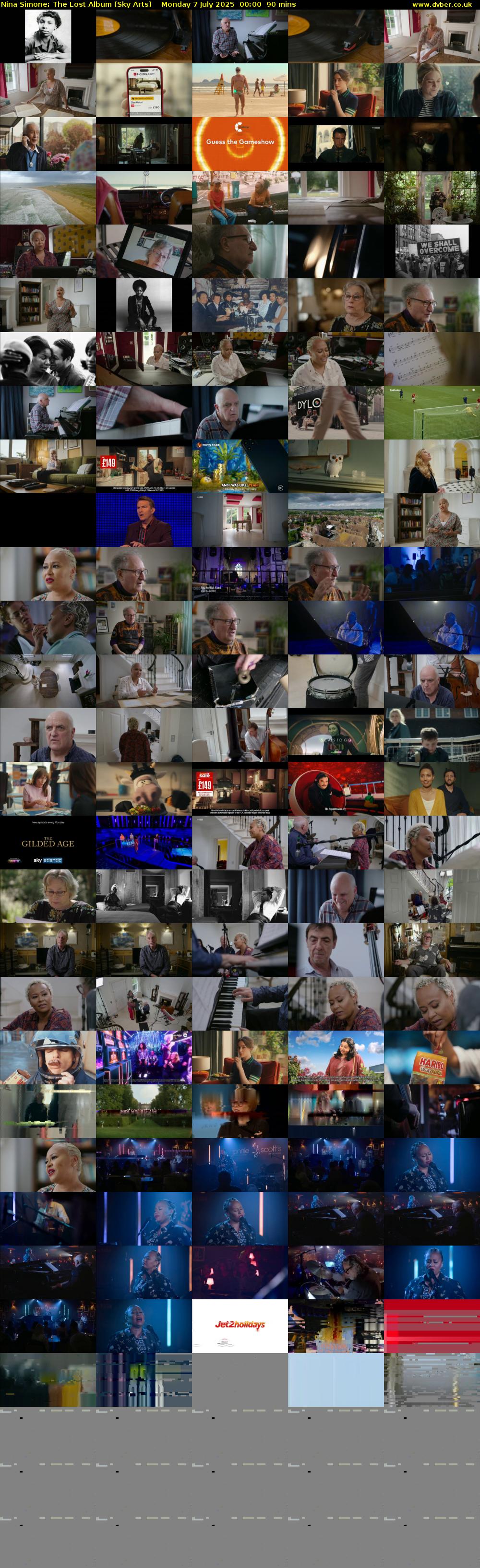 Nina Simone: The Lost Album (Sky Arts) Monday 7 July 2025 00:00 - 01:30