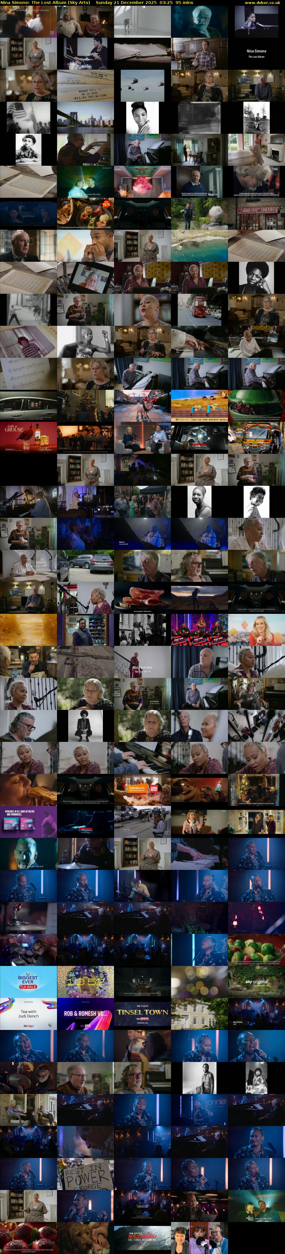Nina Simone: The Lost Album (Sky Arts) Sunday 21 December 2025 03:25 - 05:00