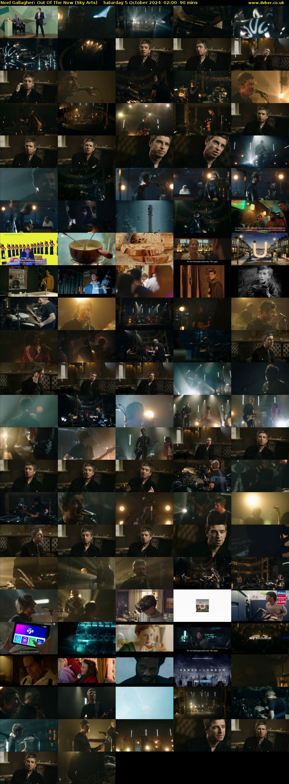 Noel Gallagher: Out Of The Now (Sky Arts) Saturday 5 October 2024 02:00 - 03:30