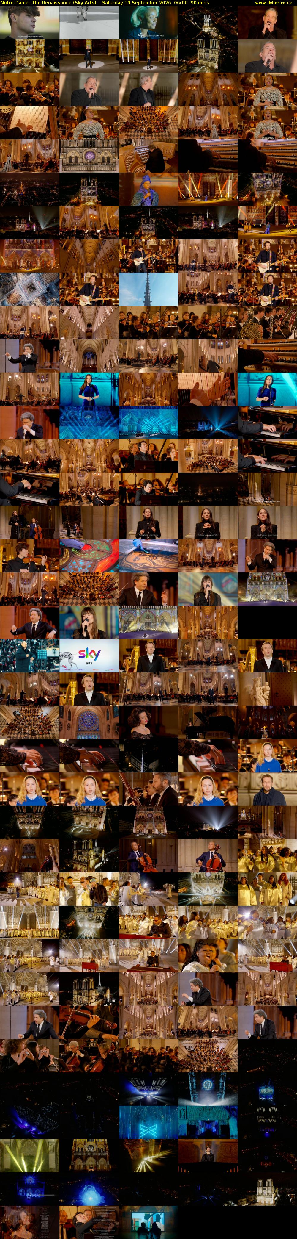 Notre-Dame: The Renaissance (Sky Arts) Saturday 19 September 2026 06:00 - 07:30