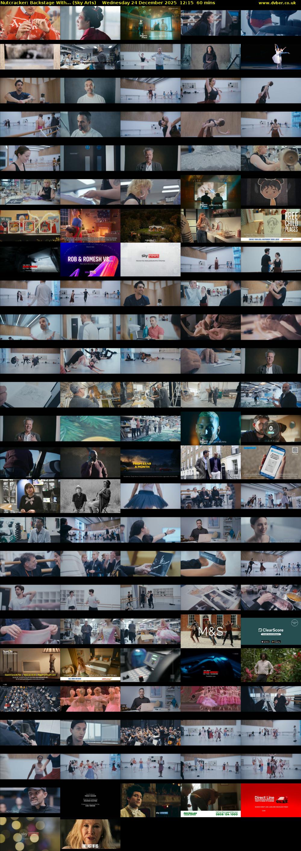 Nutcracker: Backstage With... (Sky Arts) Wednesday 24 December 2025 12:15 - 13:15