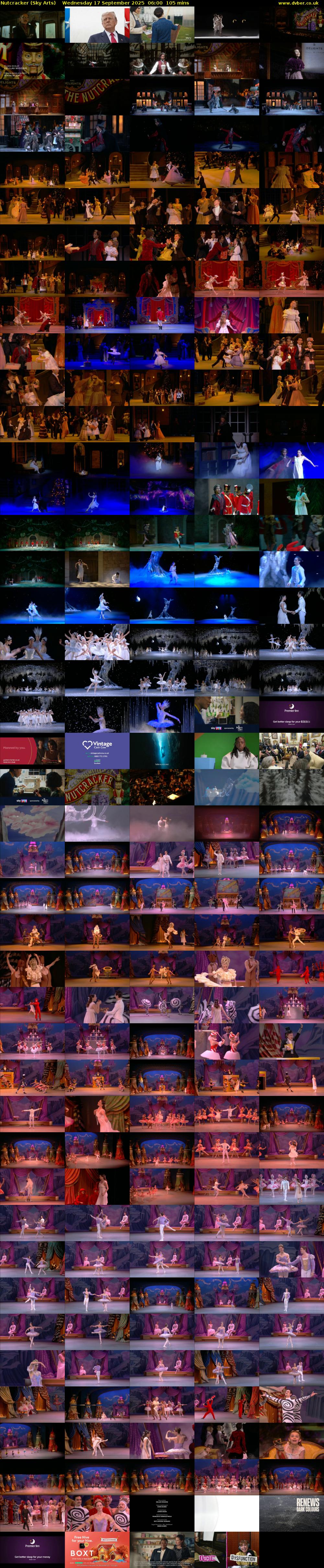 Nutcracker (Sky Arts) Wednesday 17 September 2025 06:00 - 07:45