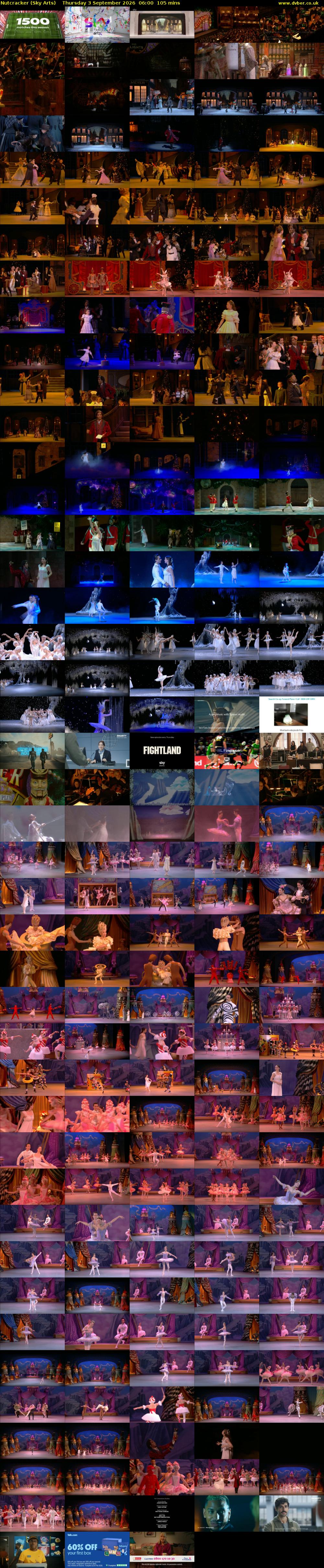 Nutcracker (Sky Arts) Thursday 3 September 2026 06:00 - 07:45