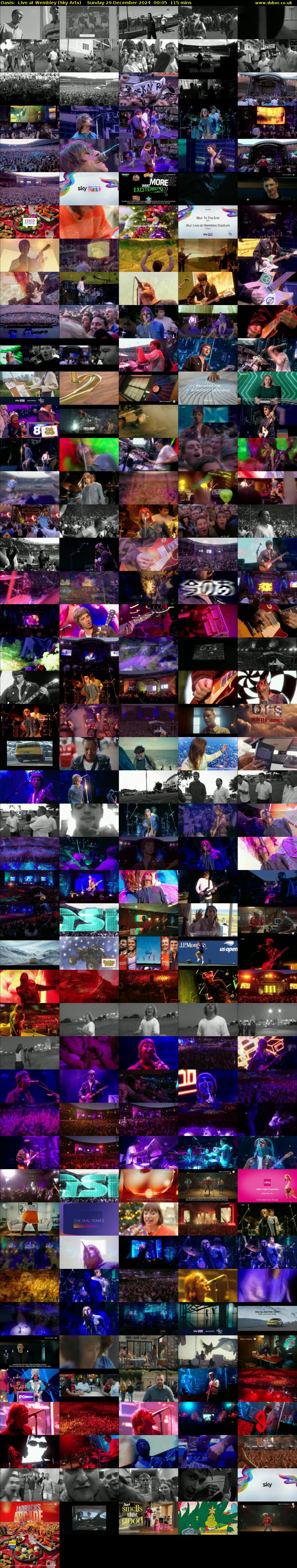 Oasis:  Live at Wembley (Sky Arts) Sunday 29 December 2024 00:05 - 02:00