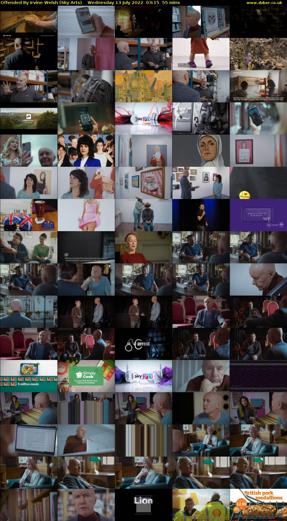 Offended By Irvine Welsh (Sky Arts) Wednesday 13 July 2022 03:15 - 04:10