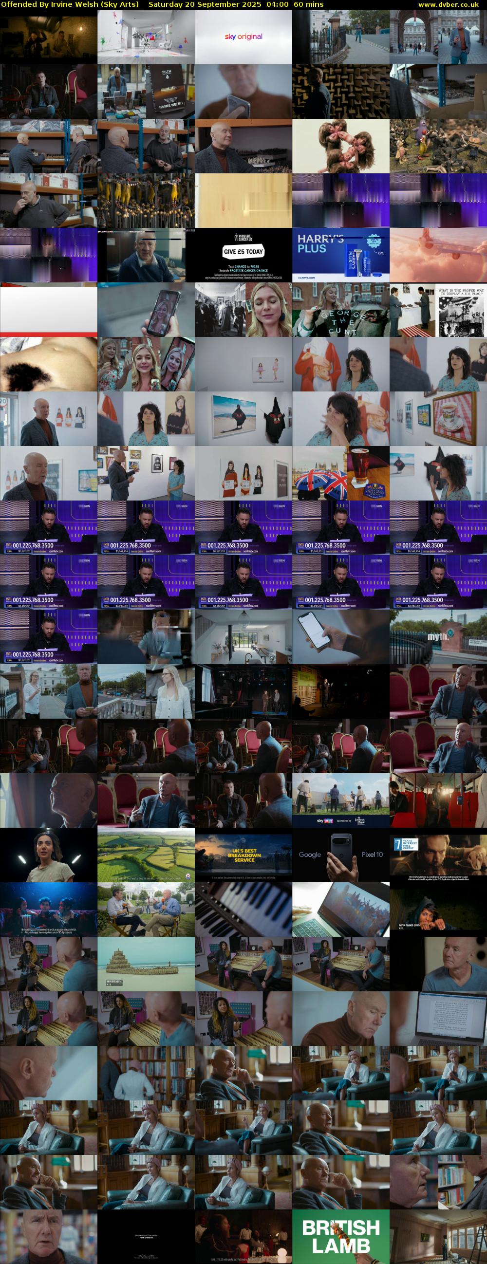 Offended By Irvine Welsh (Sky Arts) Saturday 20 September 2025 04:00 - 05:00