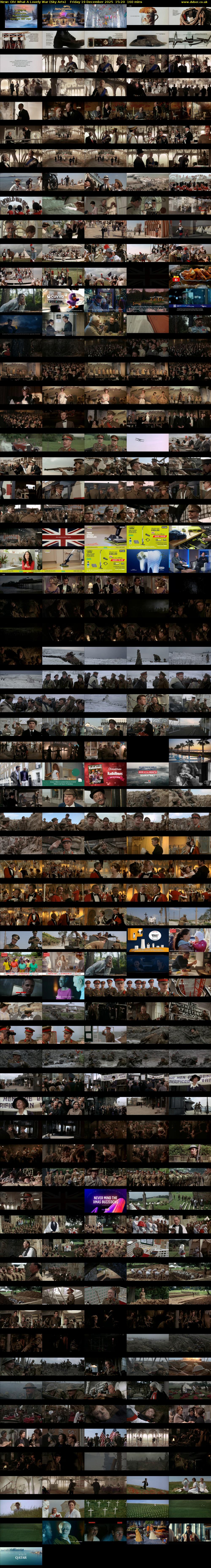 Oh! What A Lovely War (Sky Arts) Friday 19 December 2025 15:20 - 18:00