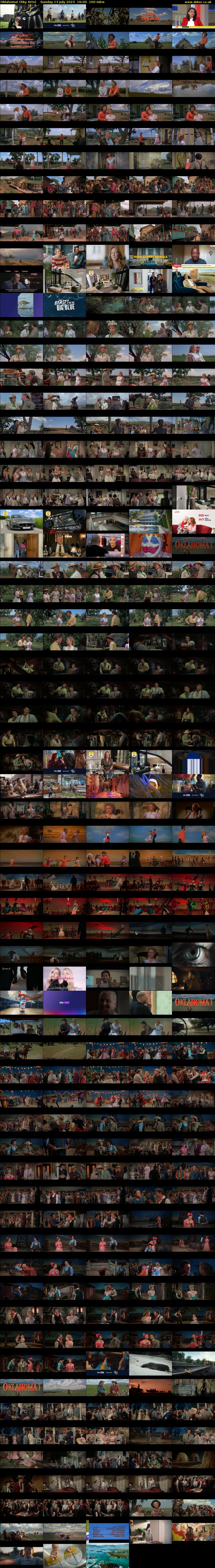 Oklahoma! (Sky Arts) Sunday 14 July 2024 16:00 - 18:40