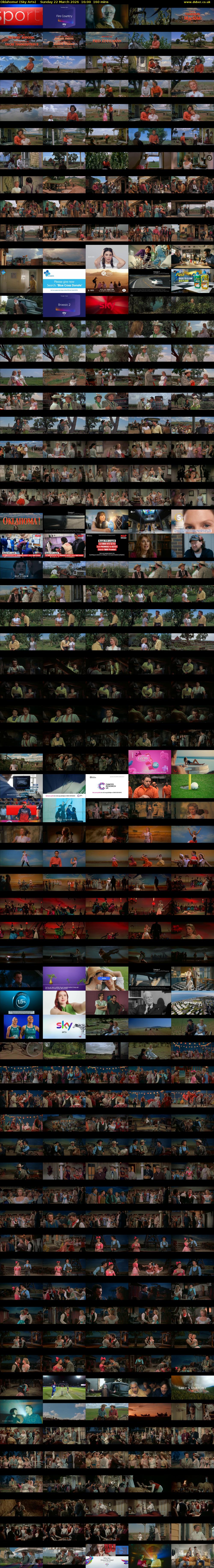 Oklahoma! (Sky Arts) Sunday 22 March 2026 16:00 - 18:40