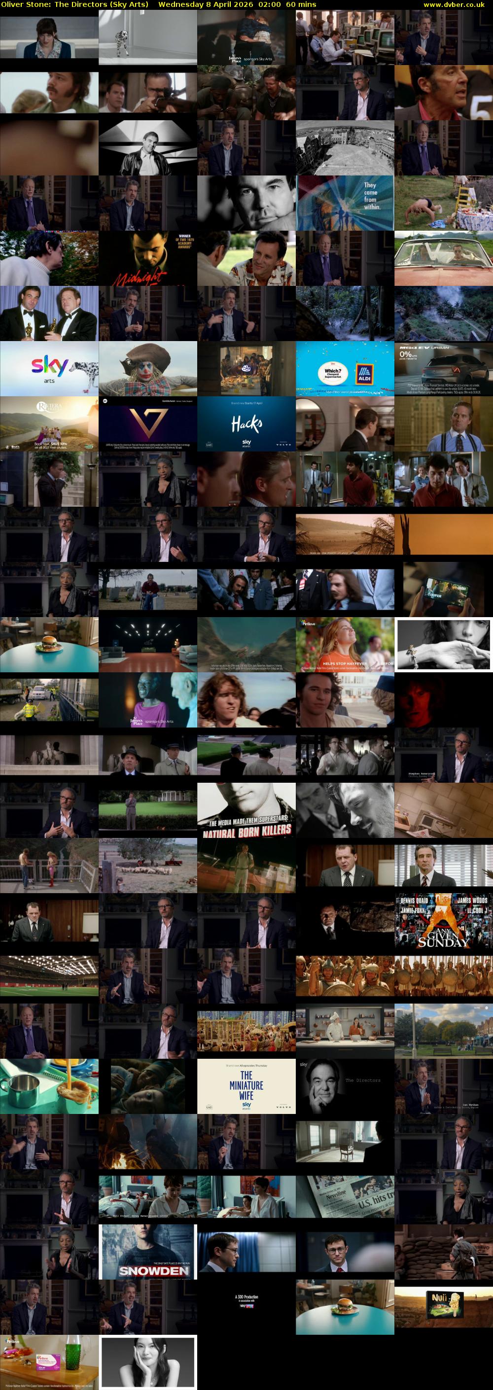 Oliver Stone: The Directors (Sky Arts) Wednesday 8 April 2026 02:00 - 03:00