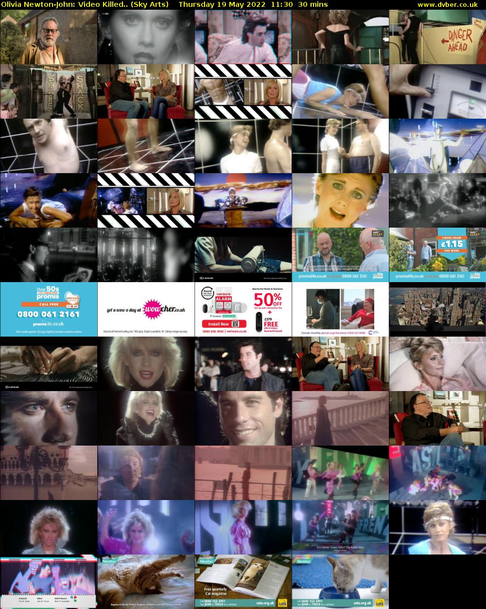 Olivia Newton-John: Video Killed.. (Sky Arts) Thursday 19 May 2022 11:30 - 12:00