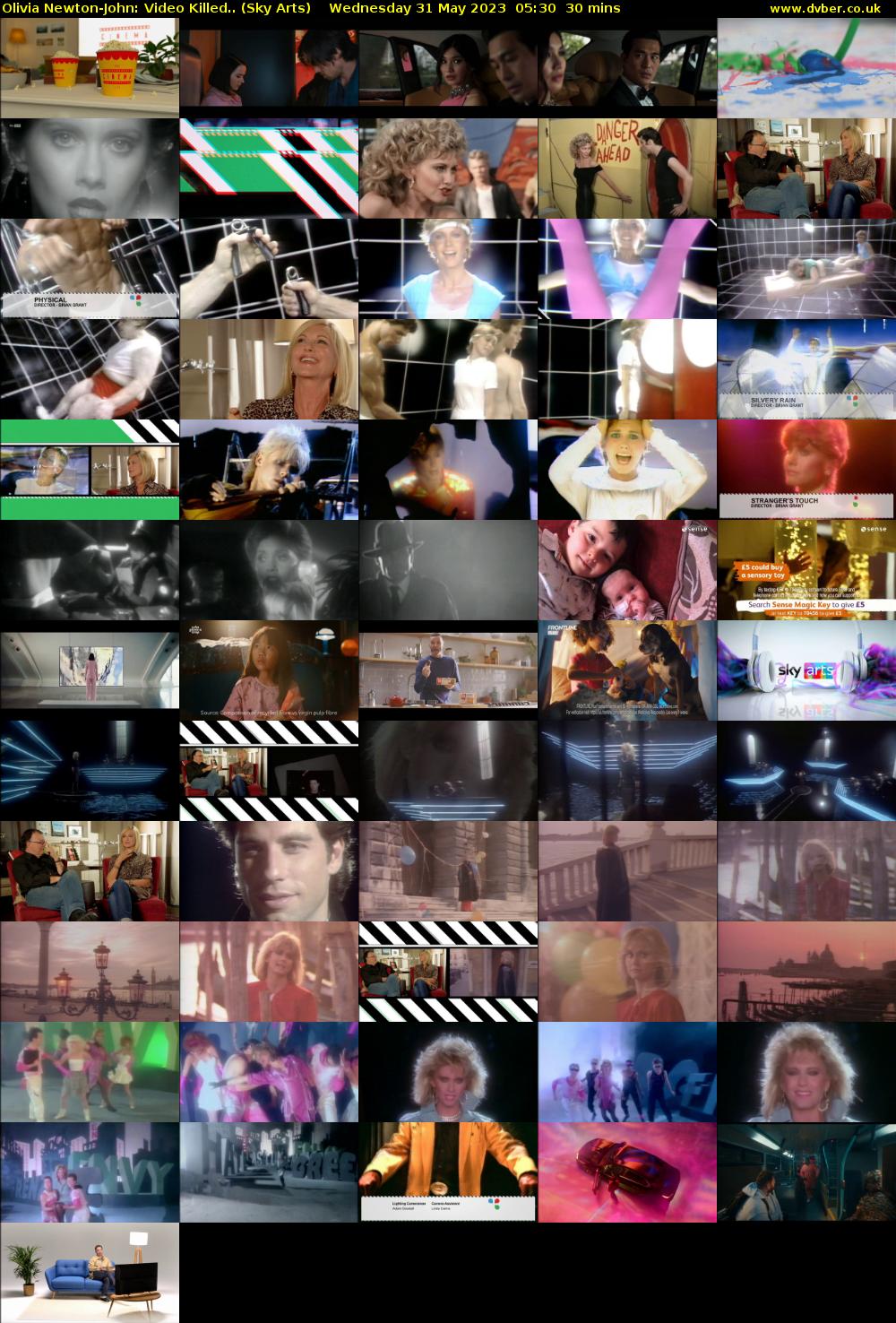 Olivia Newton-John: Video Killed.. (Sky Arts) Wednesday 31 May 2023 05:30 - 06:00