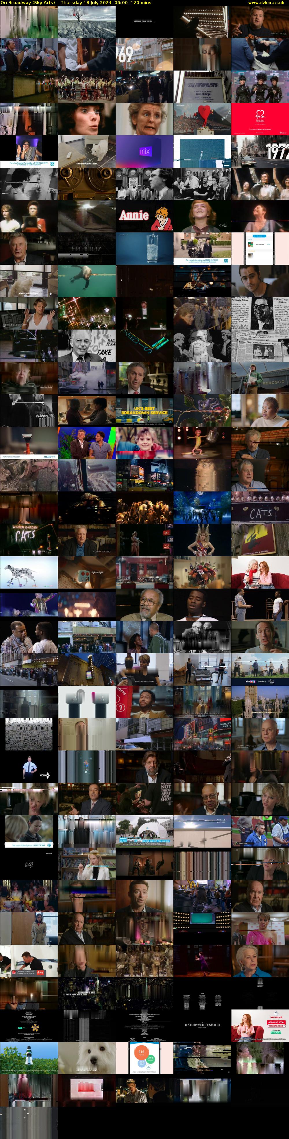 On Broadway (Sky Arts) Thursday 18 July 2024 06:00 - 08:00