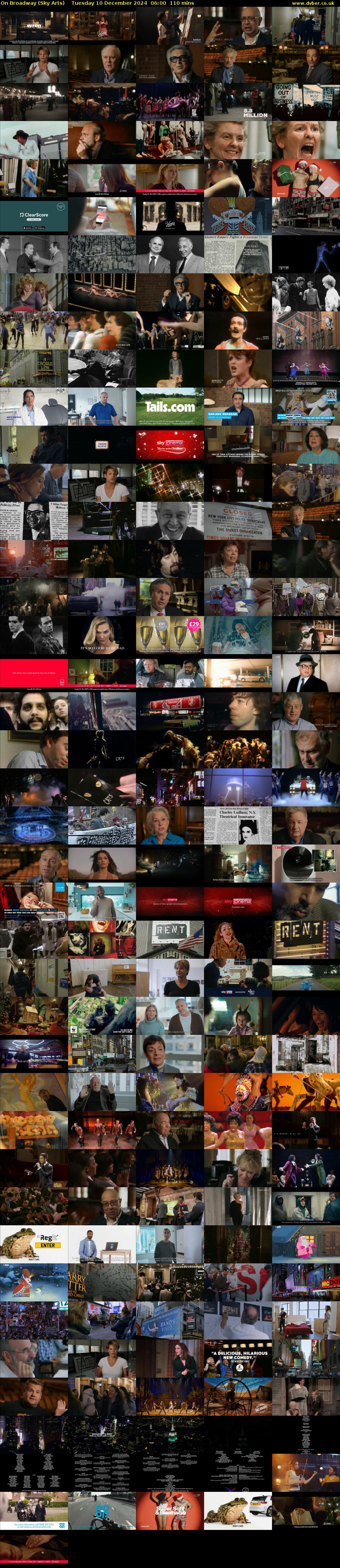 On Broadway (Sky Arts) Tuesday 10 December 2024 06:00 - 07:50