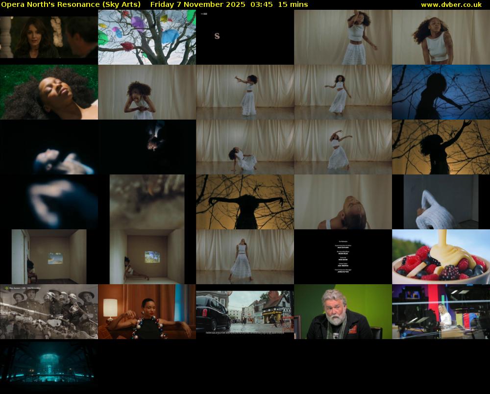 Opera North's Resonance (Sky Arts) Friday 7 November 2025 03:45 - 04:00