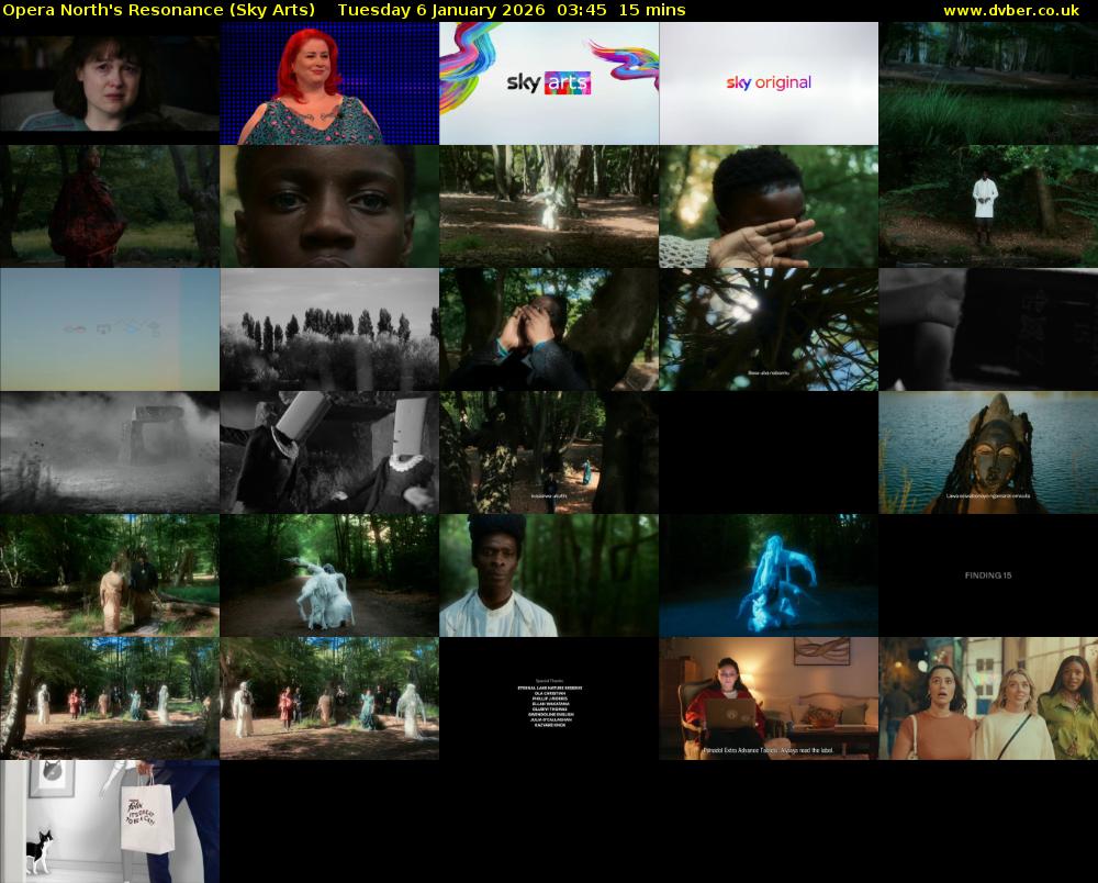 Opera North's Resonance (Sky Arts) Tuesday 6 January 2026 03:45 - 04:00