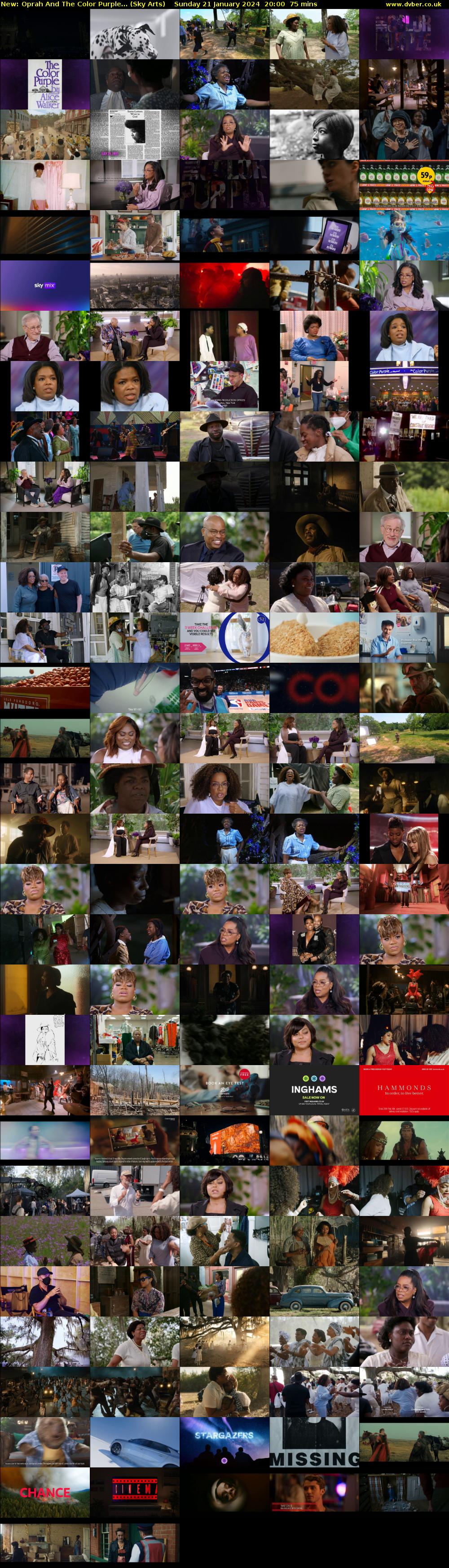 Oprah And The Color Purple... (Sky Arts) Sunday 21 January 2024 20:00 - 21:15