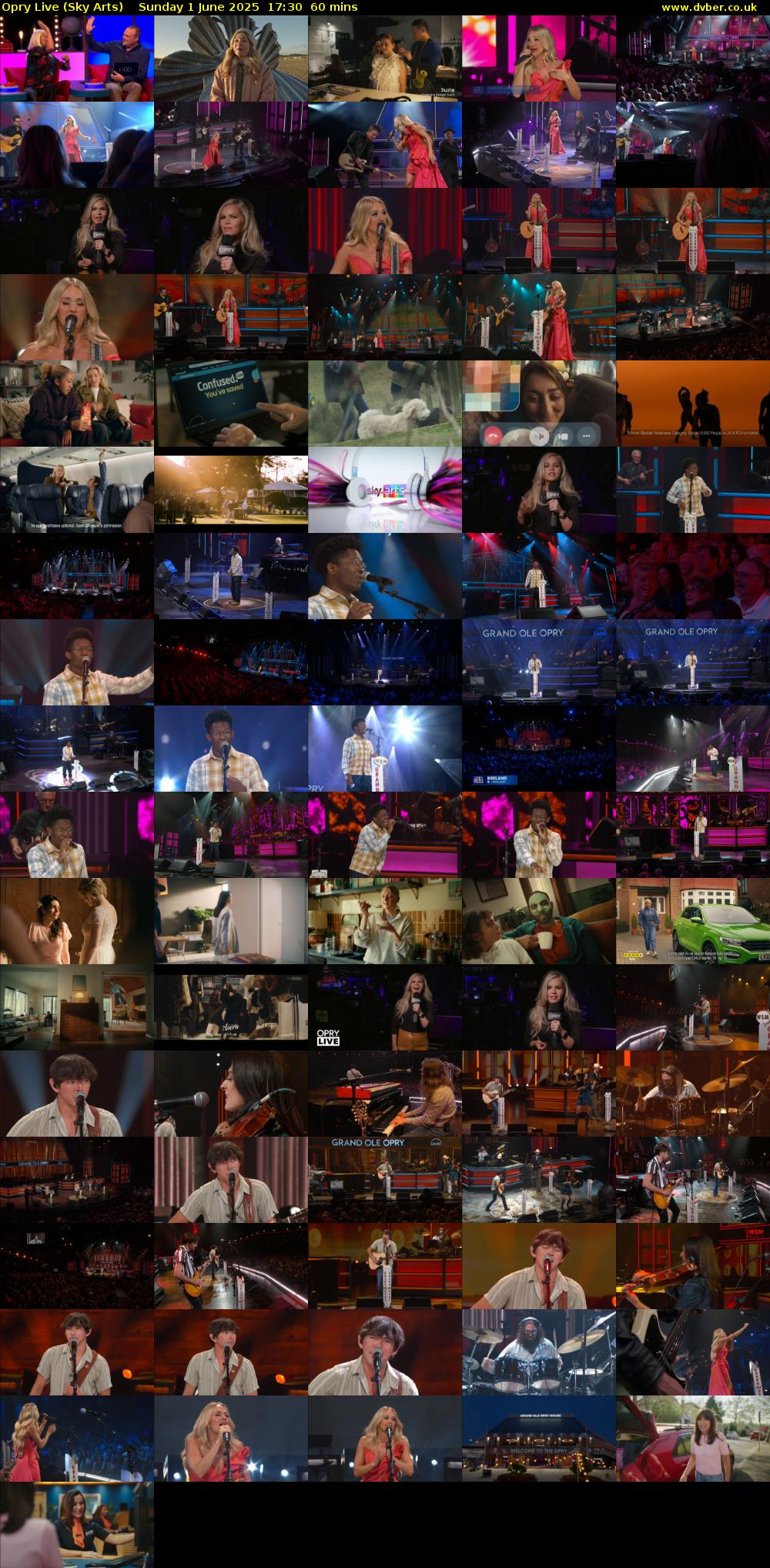 Opry Live (Sky Arts) Sunday 1 June 2025 17:30 - 18:30