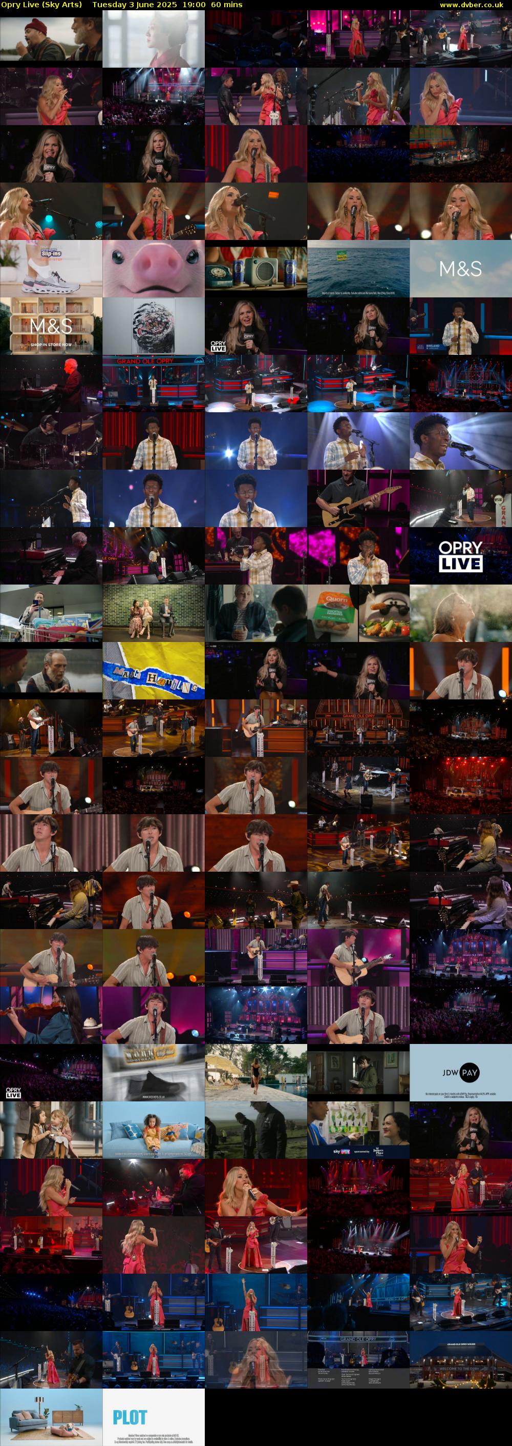 Opry Live (Sky Arts) Tuesday 3 June 2025 19:00 - 20:00